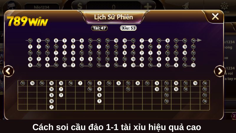 Cầu đảo 1-1 là một trong những cách soi cầu hiệu quả cao 