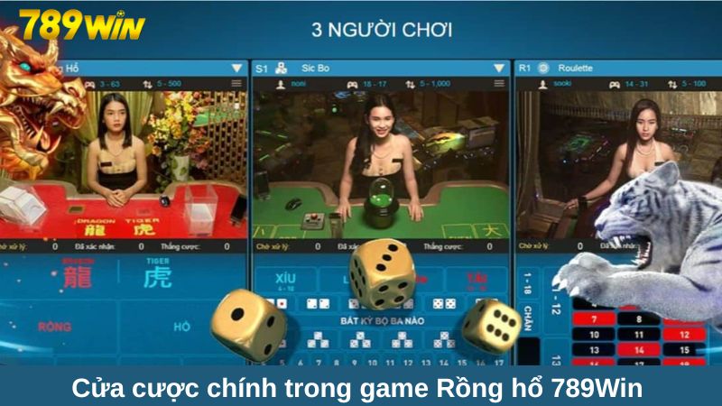 Cửa cược chính trong game Rồng hổ Hi88 