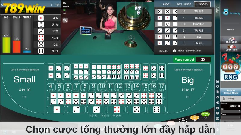 Chọn cược tổng thưởng lớn đầy hấp dẫn